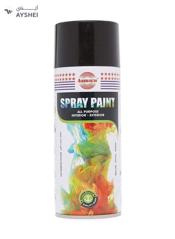 Asmaco Spray Paint Matt Black 20