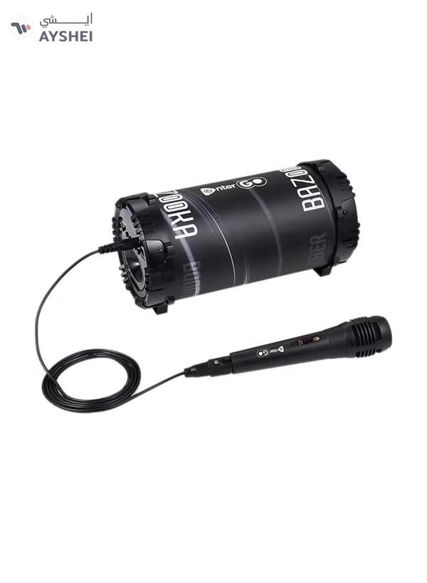 enter Go Boomer Bazooka Bluetooth LED Speaker Black