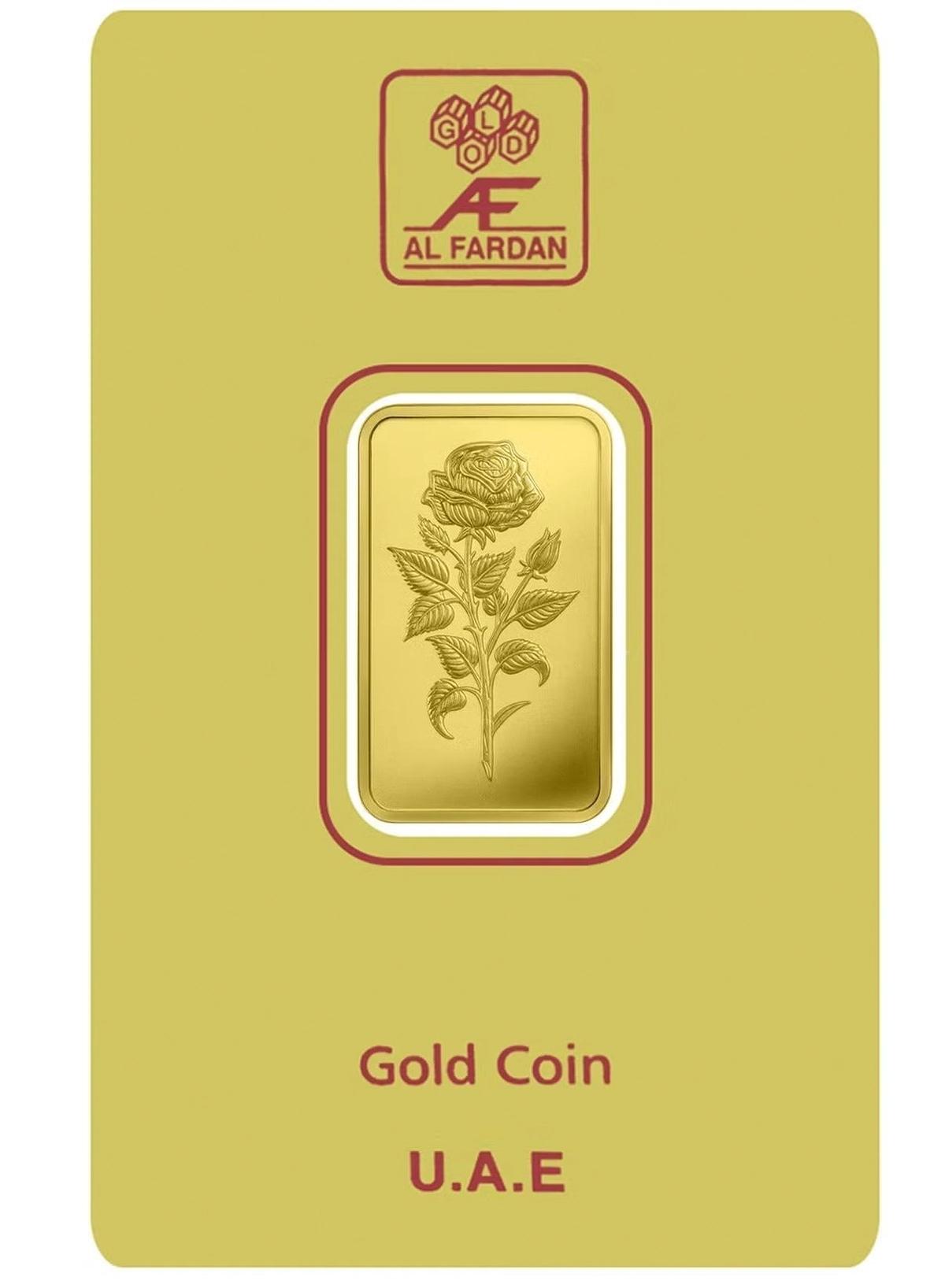 24K Gold Bar 5 gram Gold Bar Al Fardan UAE (999.9% Pure Gold)-1-1