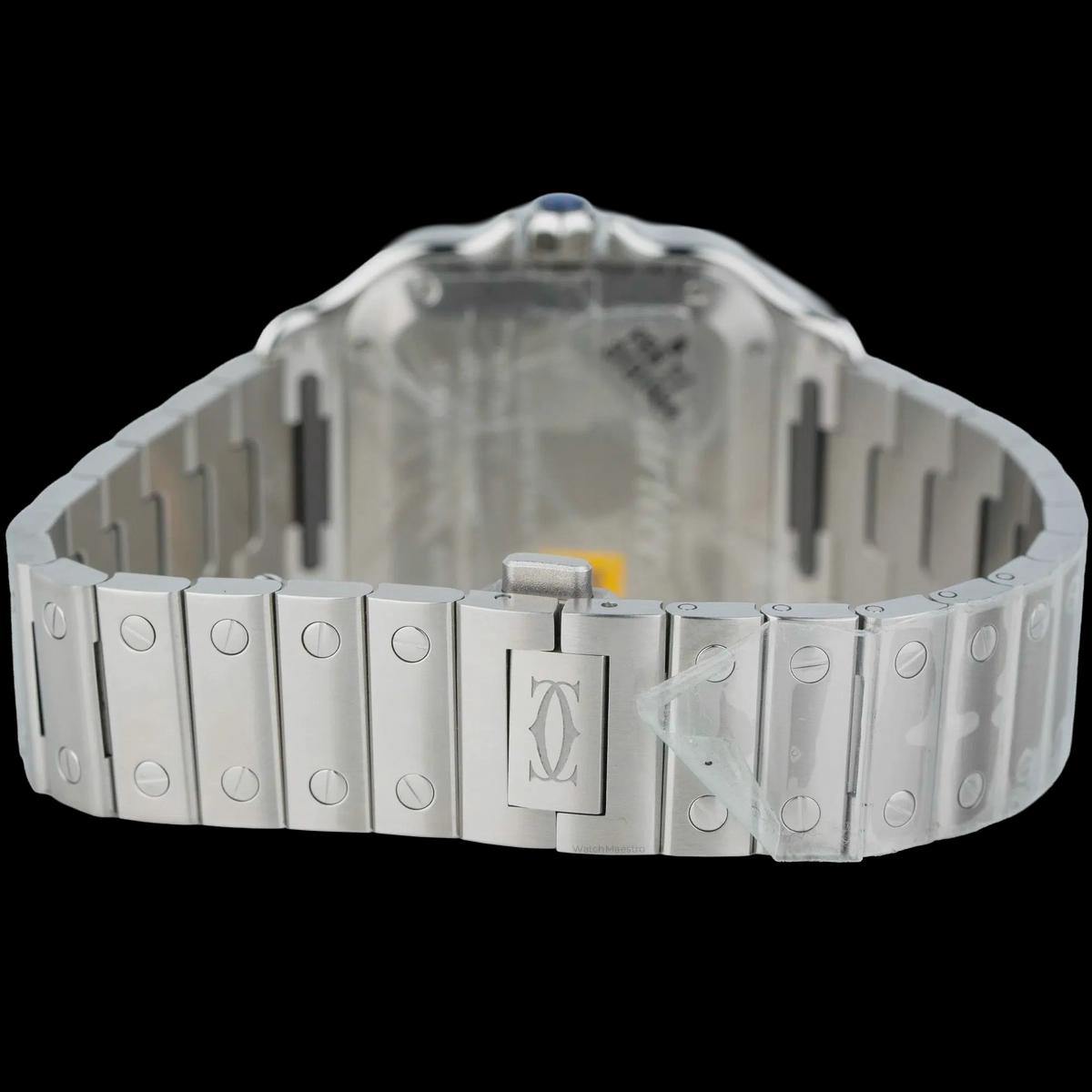 Cartier Santos Steel with Blue Roman Dial - Medium-7-7