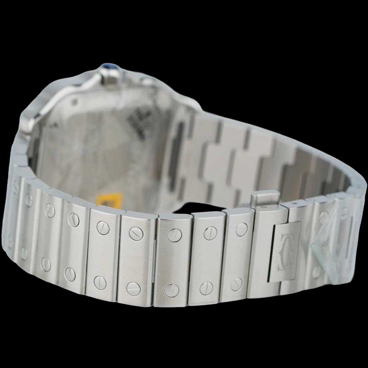 Cartier Santos Steel with Blue Roman Dial - Medium-2-2
