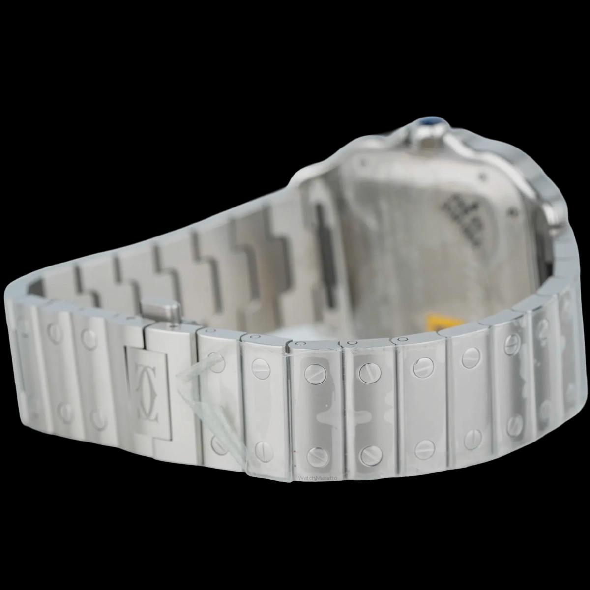 Cartier Santos Steel with Blue Roman Dial - Medium-6-6