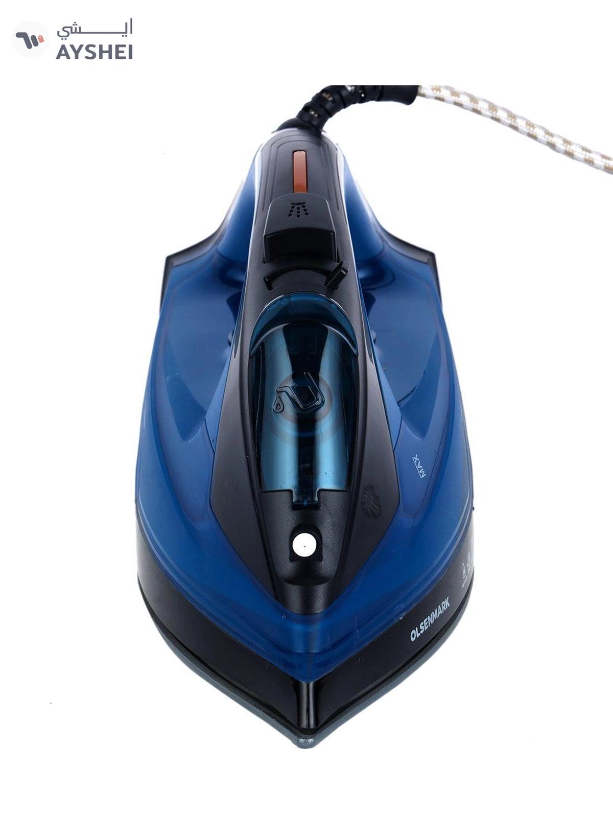 Olsenmark Steam Iron All Kinds of Fabric 400 ml 2200 W OMSI1681N Blue-1-portrait