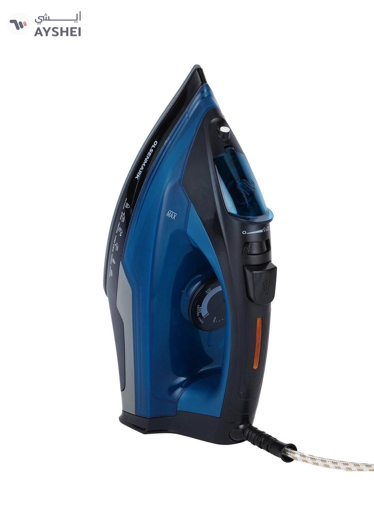 Olsenmark Steam Iron All Kinds of Fabric 400 ml 2200 W OMSI1681N Blue-4-4