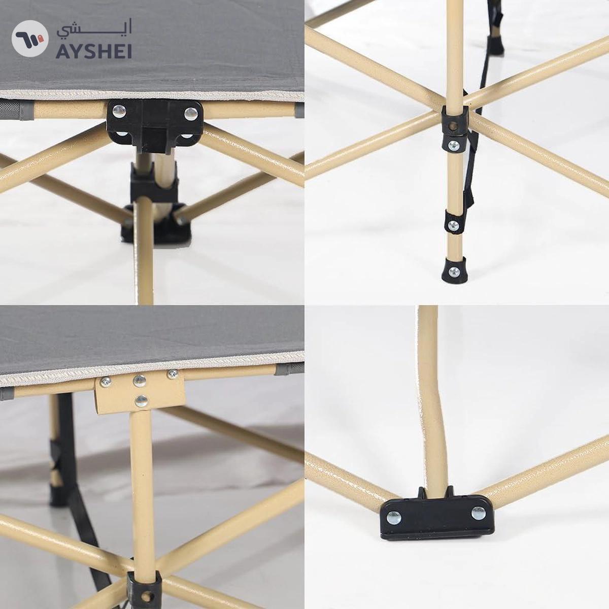 Yatai Decor Camp Bed for Adults, Extra Wide Heavy Duty Foldable Portable Camping-3-3