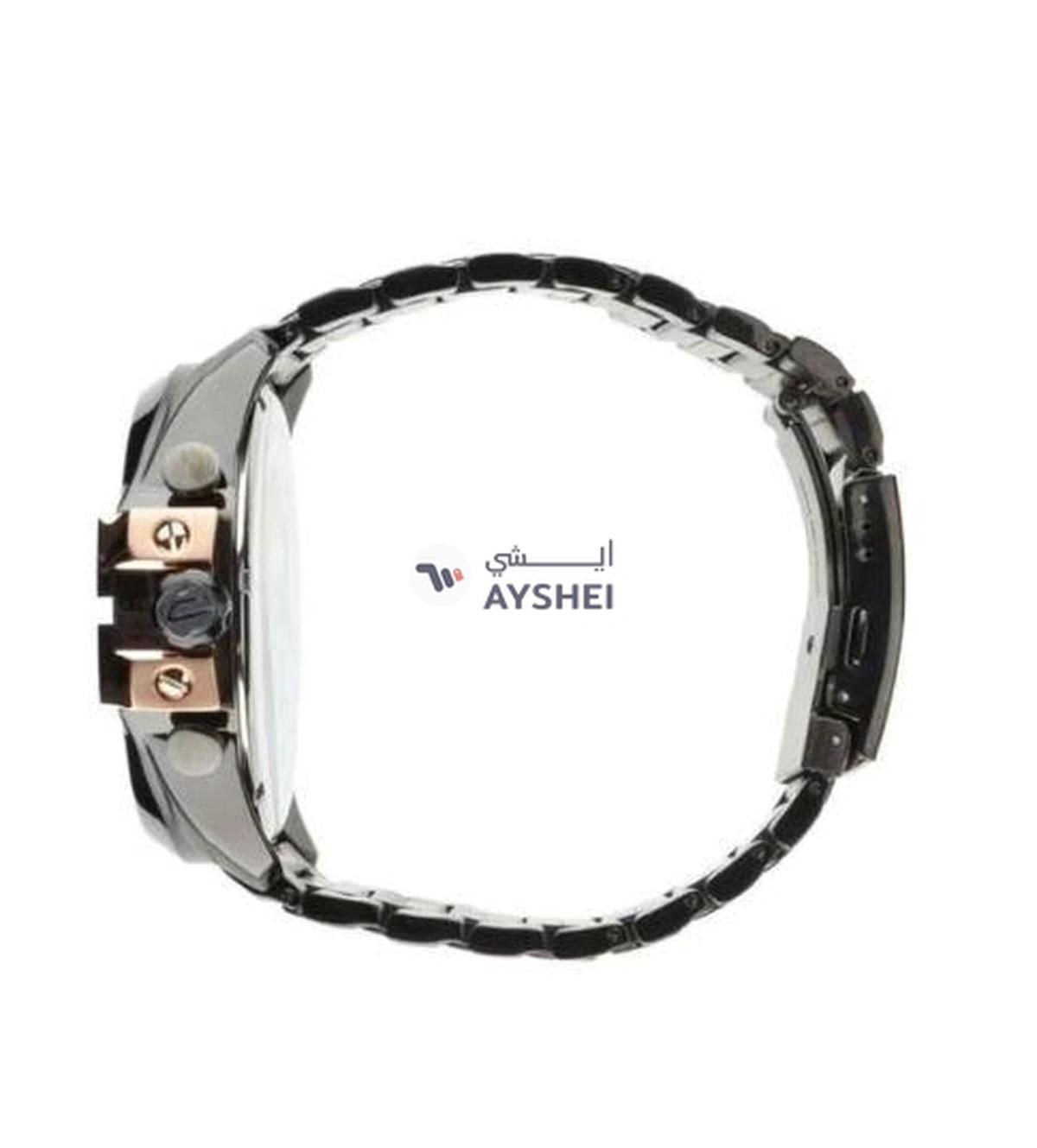 DIESEL Men's Chi Round Shape Stainless Steel Chronograph Wrist Watch 59 mm - Black - DZ4309-1-1