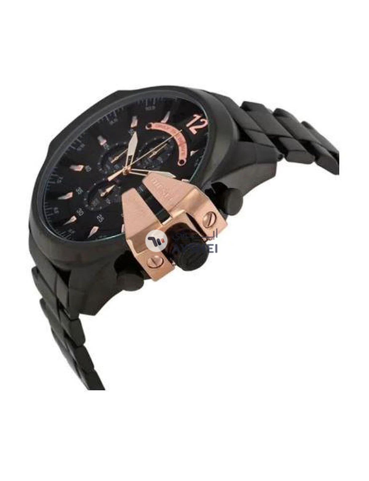 DIESEL Men's Chi Round Shape Stainless Steel Chronograph Wrist Watch 59 mm - Black - DZ4309-4-4