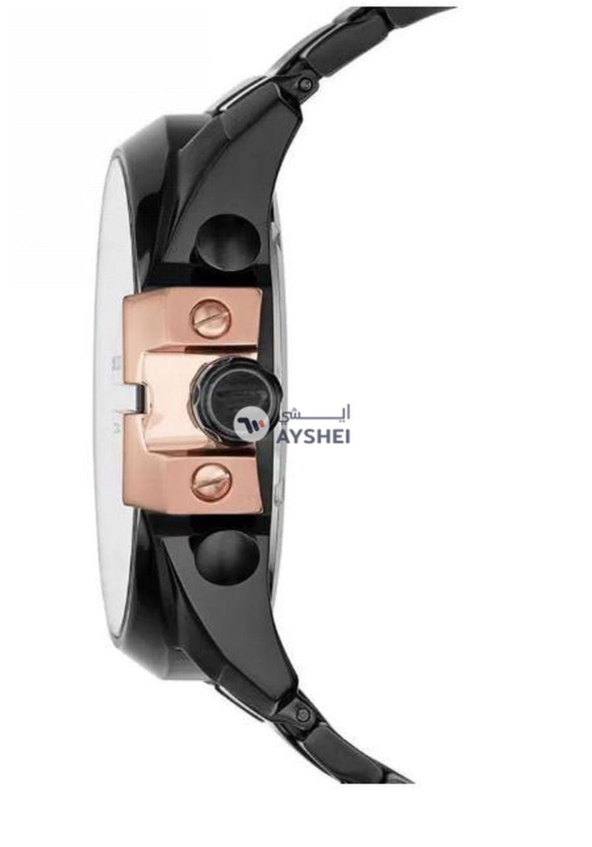 DIESEL Men's Chi Round Shape Stainless Steel Chronograph Wrist Watch 59 mm - Black - DZ4309-5-5