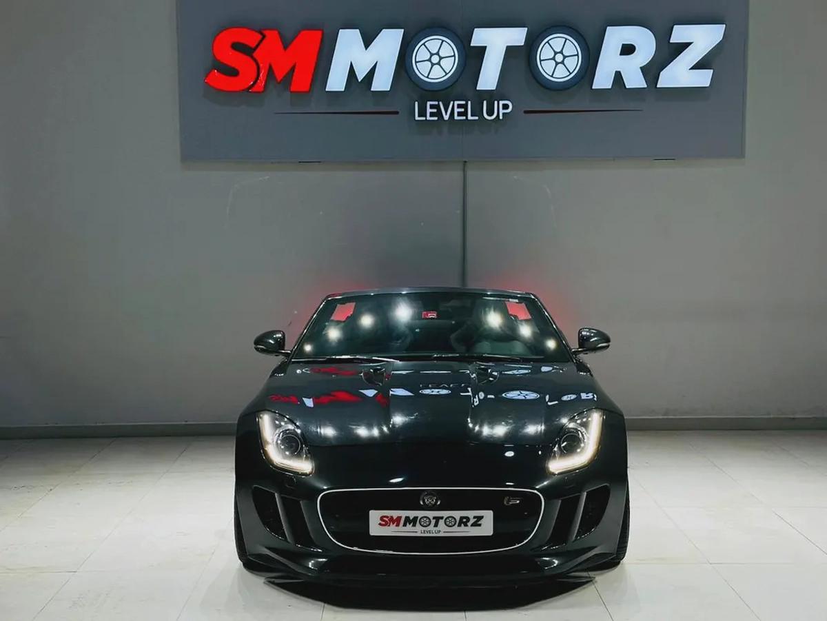 JAGUAR F-TYPE S V8 SUPERCHARGED 2015 ORIGINAL PAINT FULL SERVICE HISTORY AGENCY-4-4