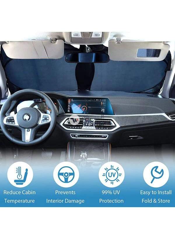 LP Car Front Window Collapsible Sunshade