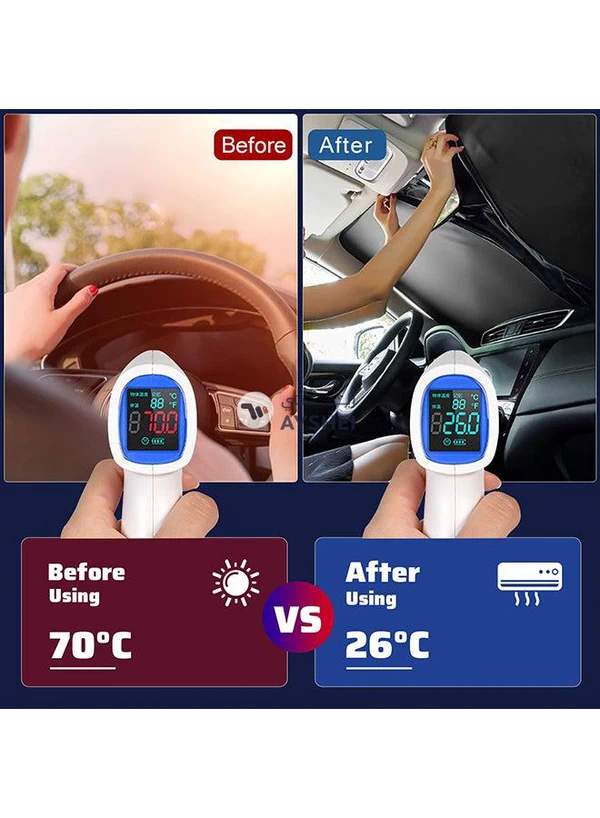LP Car Front Window Collapsible Sunshade
