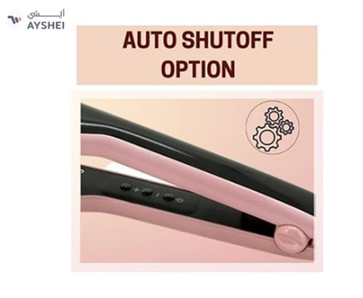 Sonashi WetDry Hair Straightener 68W Ceramic Coating Plate Sleek Design with Blue Digital LCD-2-2