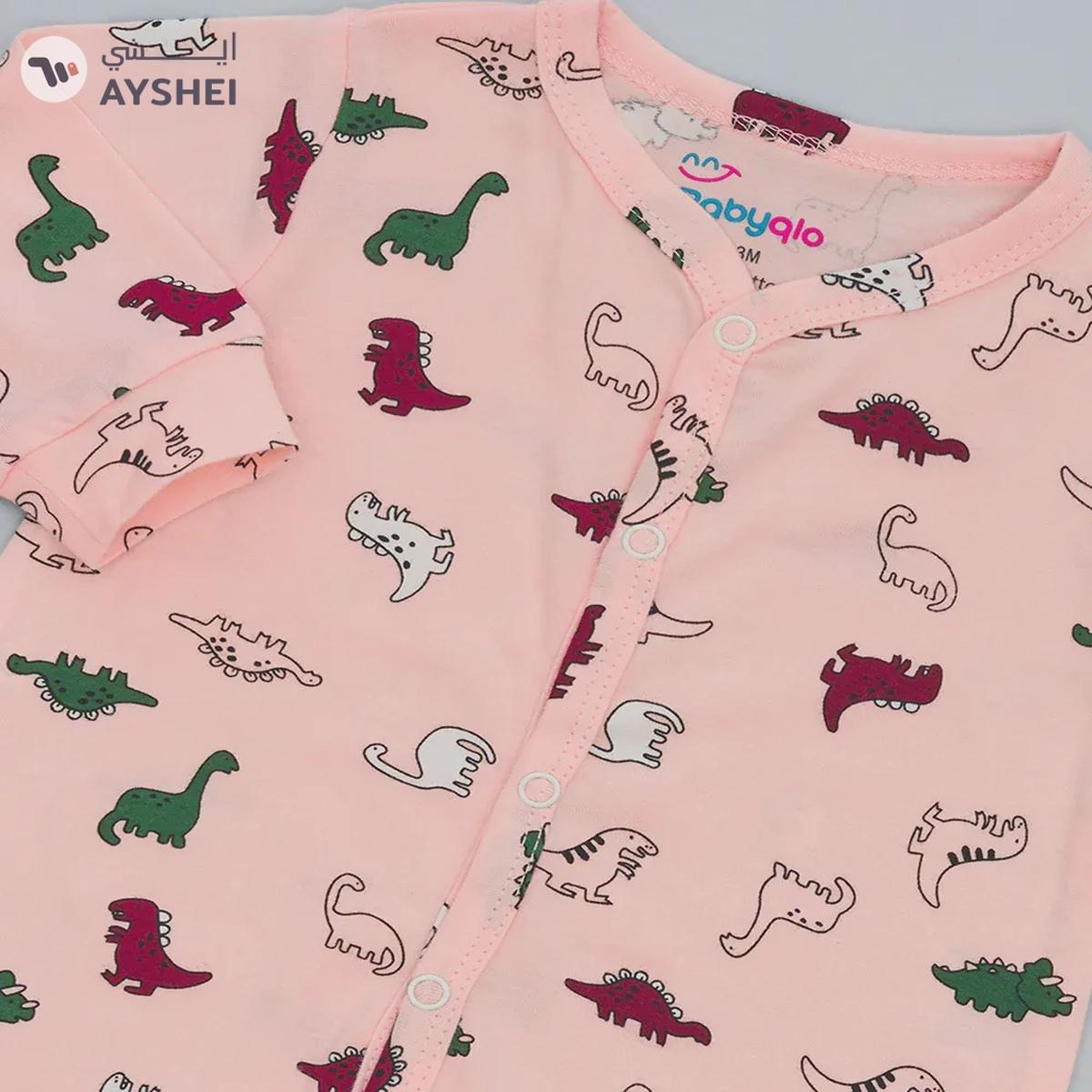 Babyqlo Dino Delight Cute Dino Prints Pure Cotton Romper for Infants-1-portrait