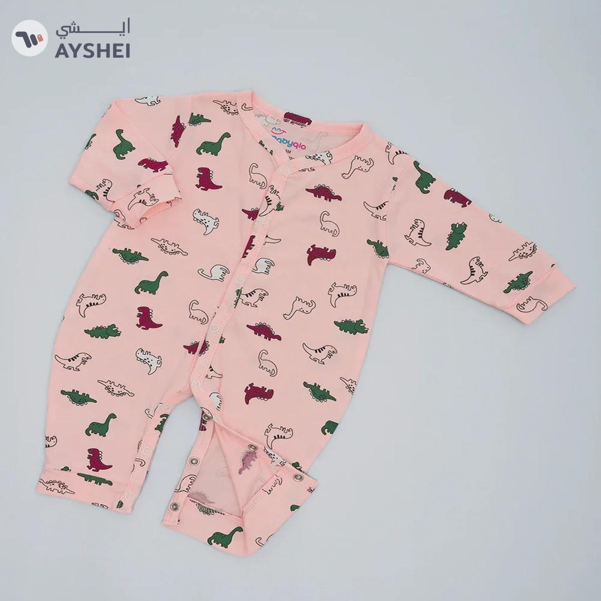 Babyqlo Dino Delight Cute Dino Prints Pure Cotton Romper for Infants-3-3