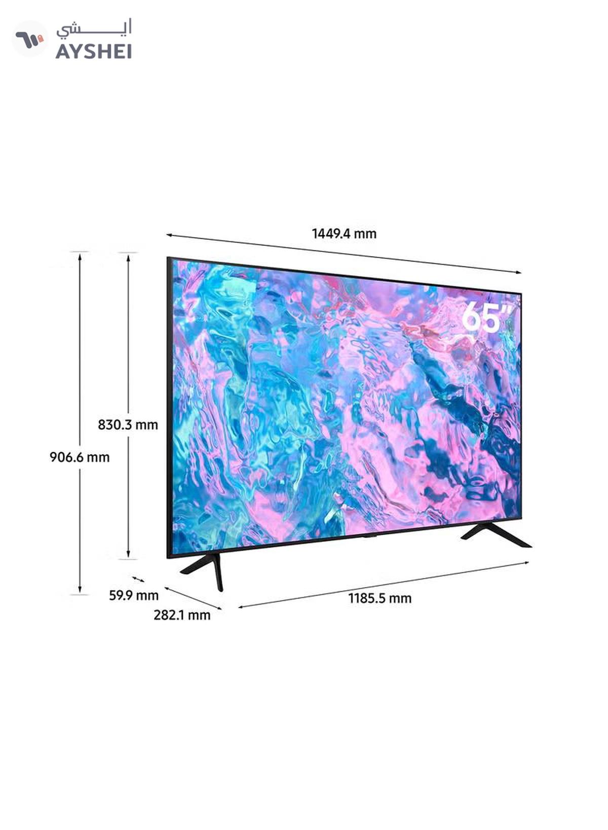 Samsung 65 Inch Crystal UHD 4K Smart TV 2023 65CU7000 UA65CU7000UXZN Black-2-2