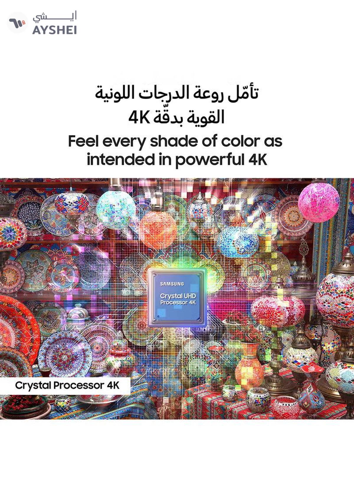 Samsung 65 Inch Crystal UHD 4K Smart TV 2023 65CU7000 UA65CU7000UXZN Black-3-3