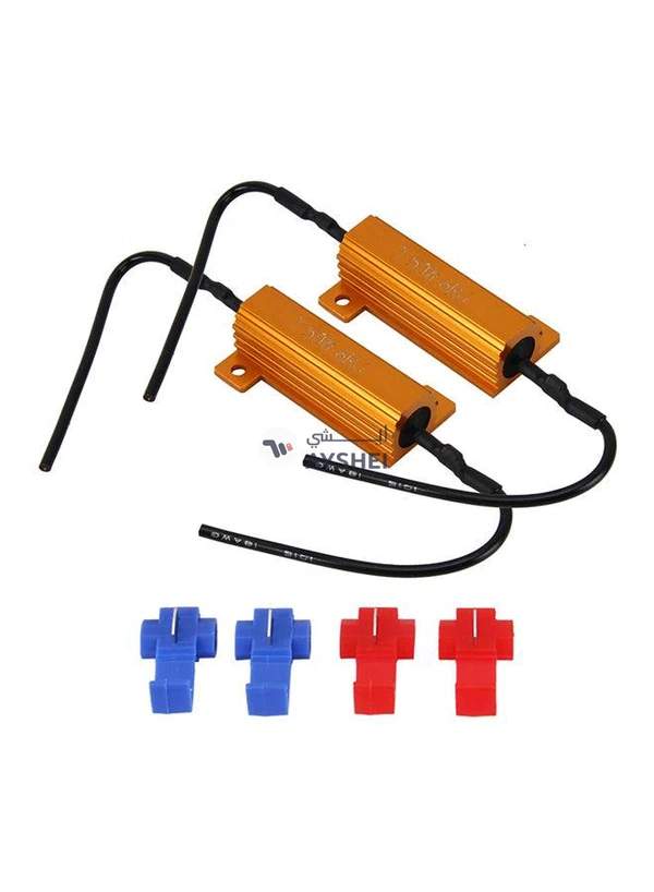 Generic 2-Piece Car Canbus Error Canceller Decoder Load Resistor LED 50W 6 Ohm No Blinking Decoder