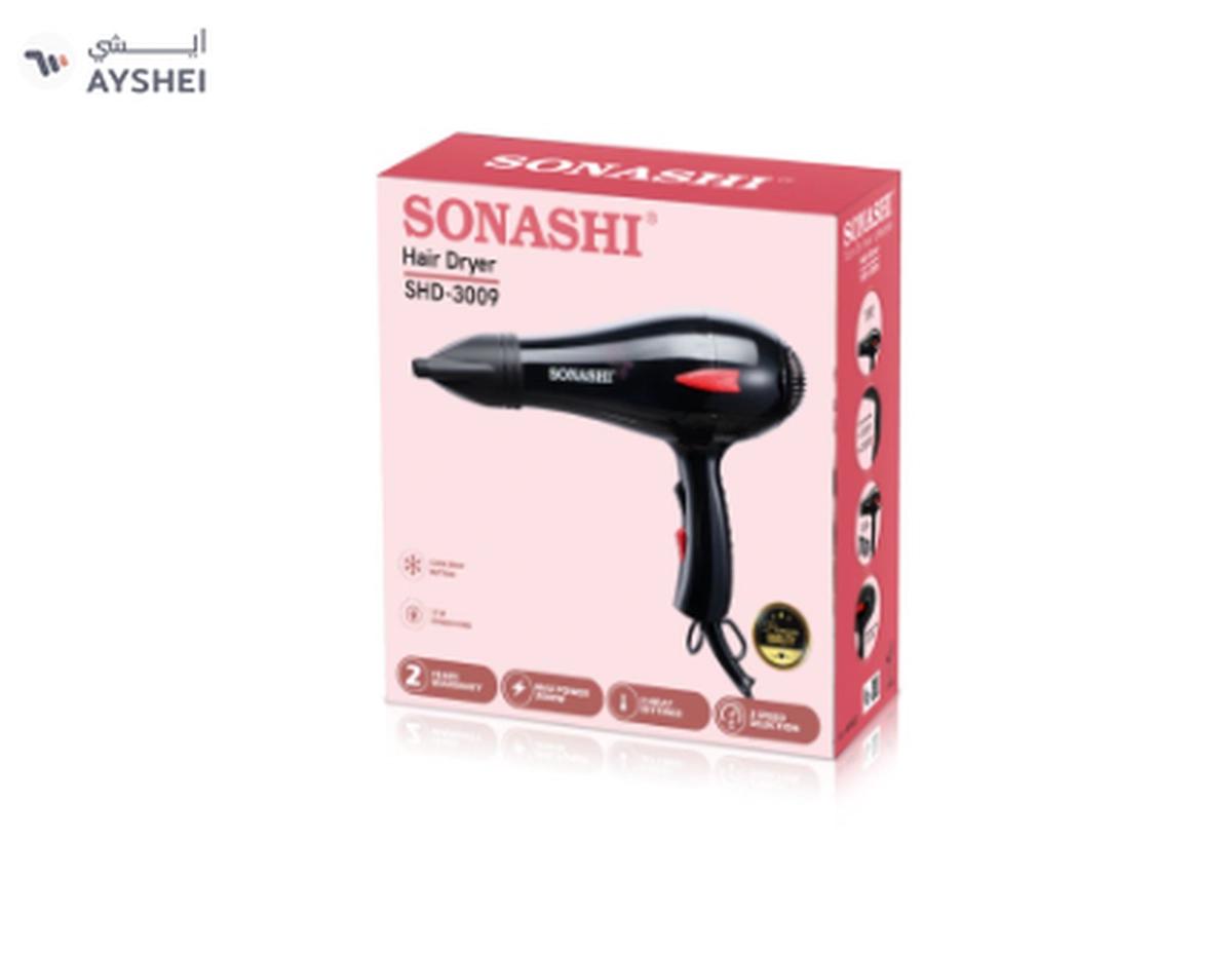 Sonashi Powerful Hair Dryer 2000W, 2 Speed & 3 Heat Setting, Highquality motor with Cold & Hot Wind-1-1