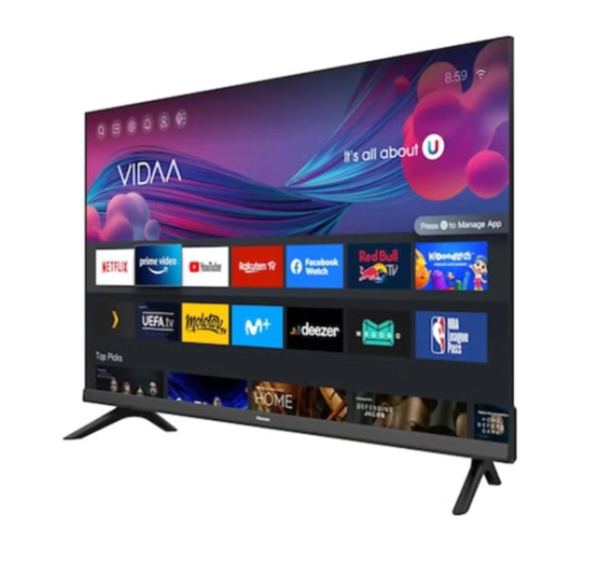 Hisense 32 Inch HD Smart TV, with Natural Colour Enhancer, DTS Virtual X, VIDAA U5 OS, Youtube, Netflix, Freeview Play & WiFi (2021 NEW) 32A4G Black-5-5