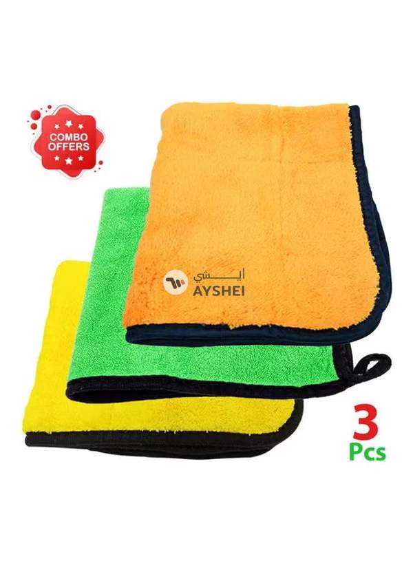 Generic 3-Piece Super Absorbent Car Cleaning Microfiber Towel Set
