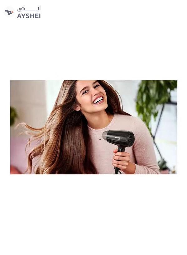 Philips Travel Hair Dryer Foldable Dry Care BHC010/10 1200W Black