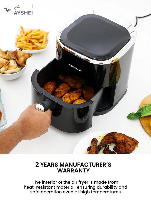 Olsenmark 3.5L Digital Air Fryer – Oil-Free Healthy Cooking with Non-Stick Pot & Tray