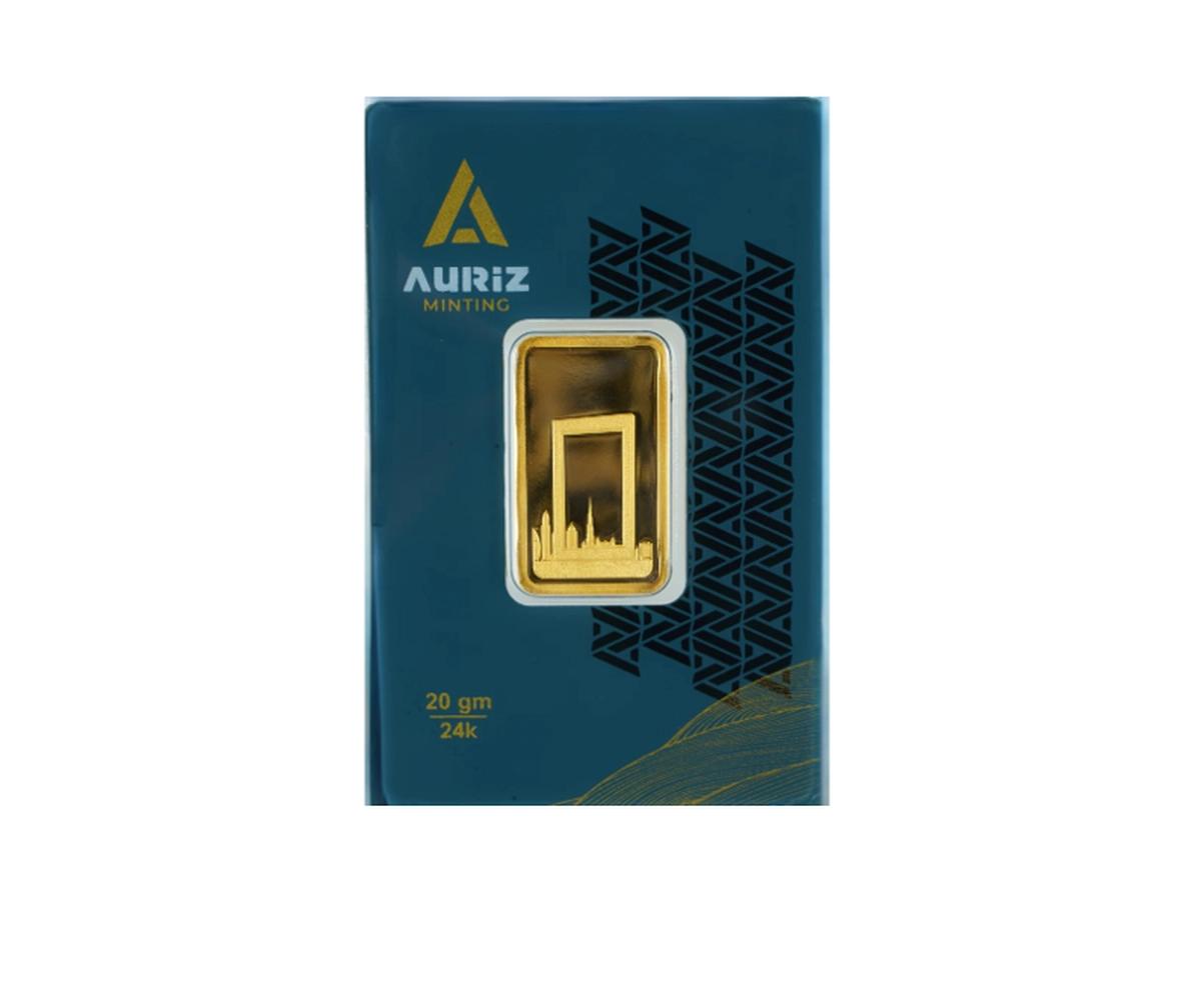 Auriz Minting 20gm 24K Gold Bar - Variable Design-0-landscape