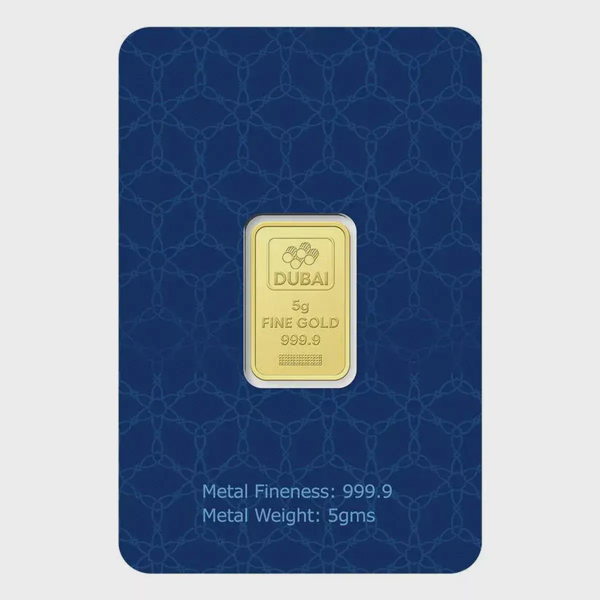 Dubai Gold 5 Grams Pure 999.9 Fine Gold Bar-3-3