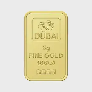 Dubai Gold 5 Grams Pure 999.9 Fine Gold Bar