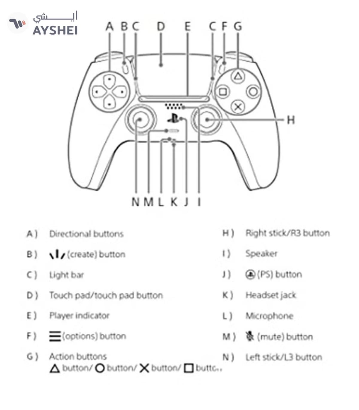 Sony DualSense Wireless Controller For PlayStation 5 - White-6-6