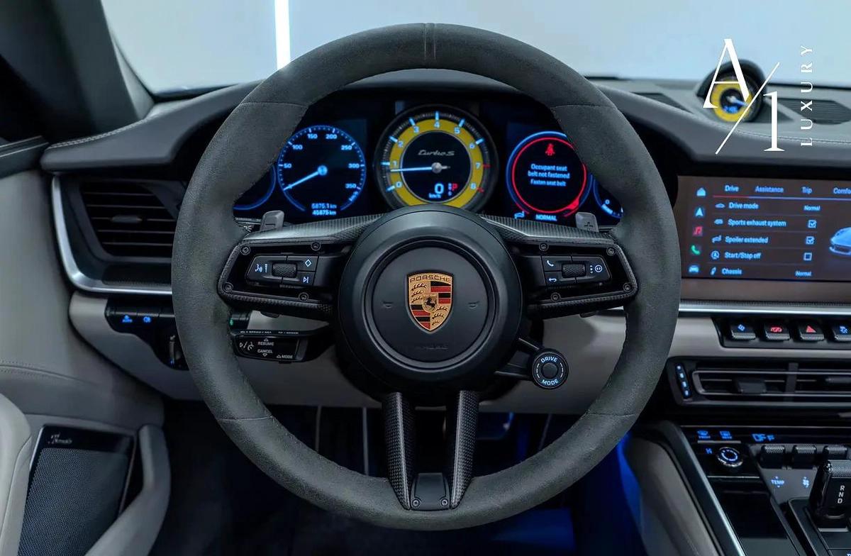 2022 Porsche 911 Turbo S, Sport Chrono Package, Full Service History Warranty Until 2027, GCC Spec-4-4