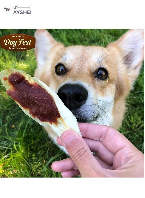 Dog Fest Rabbit Ears With Duck for Adult Dogs,Dog Treats - 90g