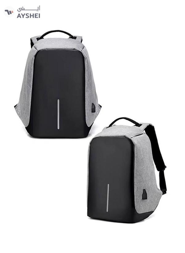 3 Concept Eyes Multifunction USB Anti-Theft Backpack Black/Grey