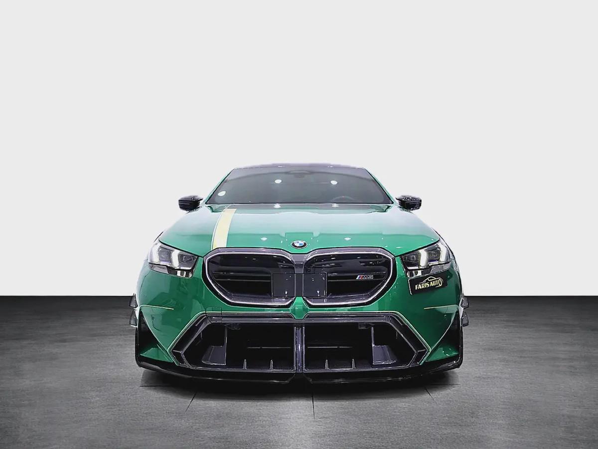 BMW M5 GCC +FULL CARBON MANHART KIT +AGENCY WARRANTY TILL 2031 +AKRAPOVIC EXHAUST+ HRE FORGED WHEELS-1-1