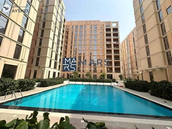 Specious one bedroom with pool view in al mamsha