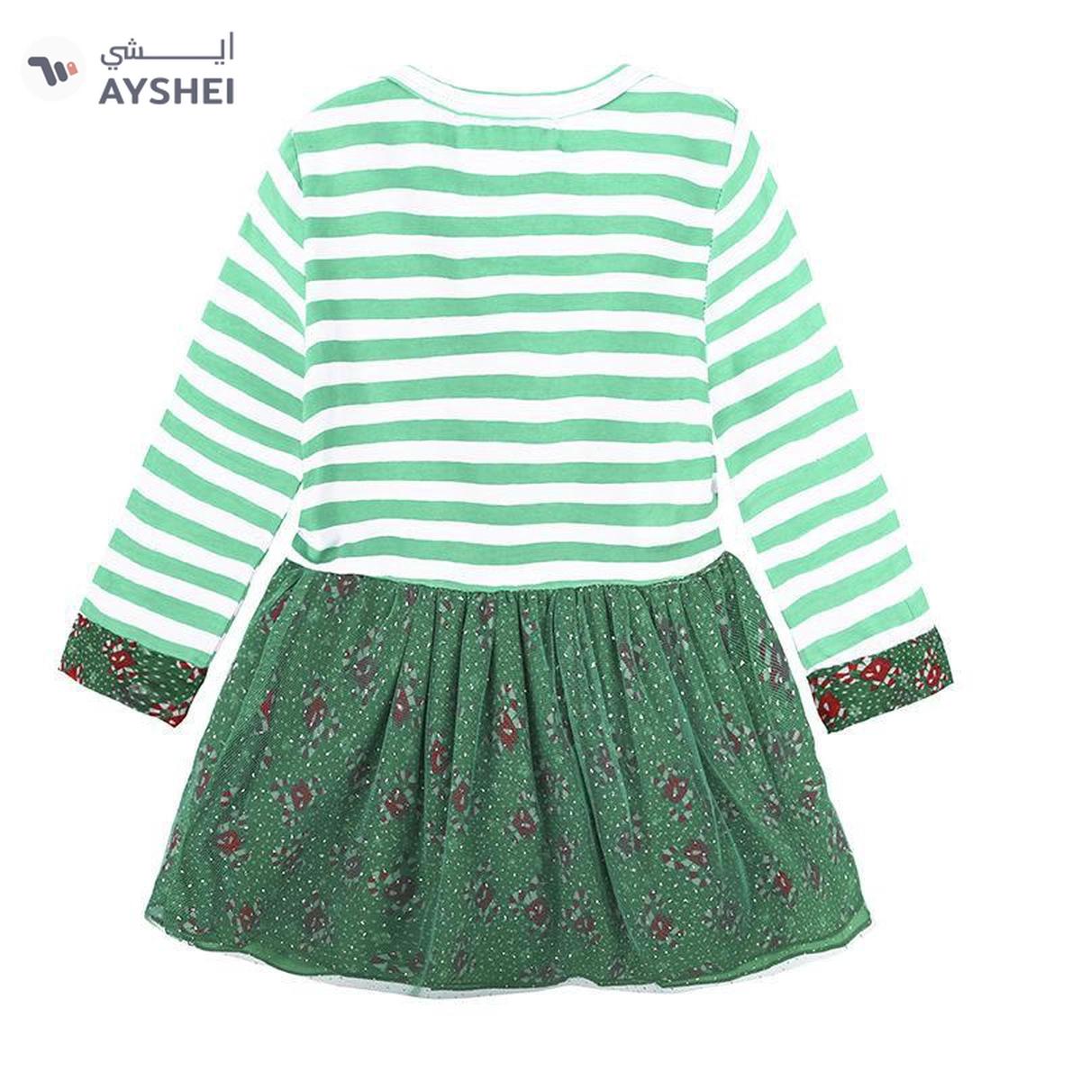 Babyqlo Fashion Reindeer Printed Dress for Girls-3-3