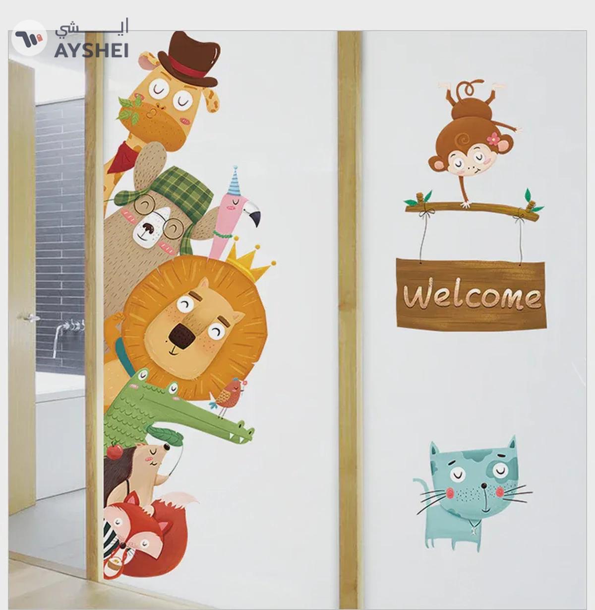 Babyqlo Zoo Animals Wall Sticker For Baby and Kids Room-2-2