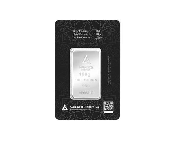 Auriz Mint 100g Fine Silver Bar