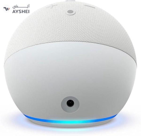 Eco Dot (5th Gen) | smart bluetooth speaker with vibrant sound and Alex | Use your voice to control smart home devices, play music or the Quran, and more (speaks English & Khaleeji) | White | Blue | Black