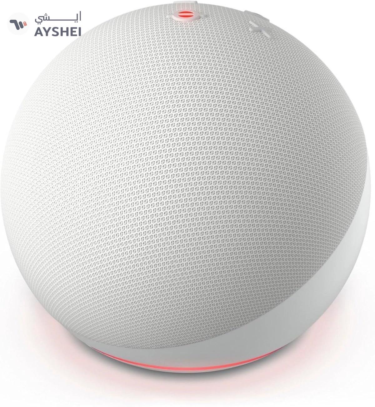 Eco Dot (5th Gen) | smart bluetooth speaker with vibrant sound and Alex | Use your voice to control smart home devices, play music or the Quran, and more (speaks English & Khaleeji) | White | Blue | Black-3-3