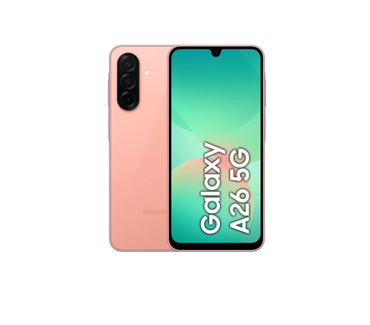 Samsung Galaxy A26 5G Dual SIM Peach Pink 8GB RAM 256GB-0-landscape