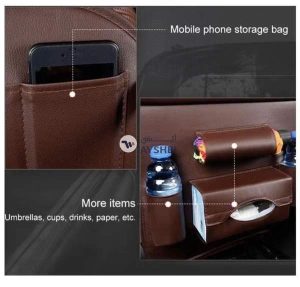 FED Multifunction Car Seat Pockets Folding Storage Bag