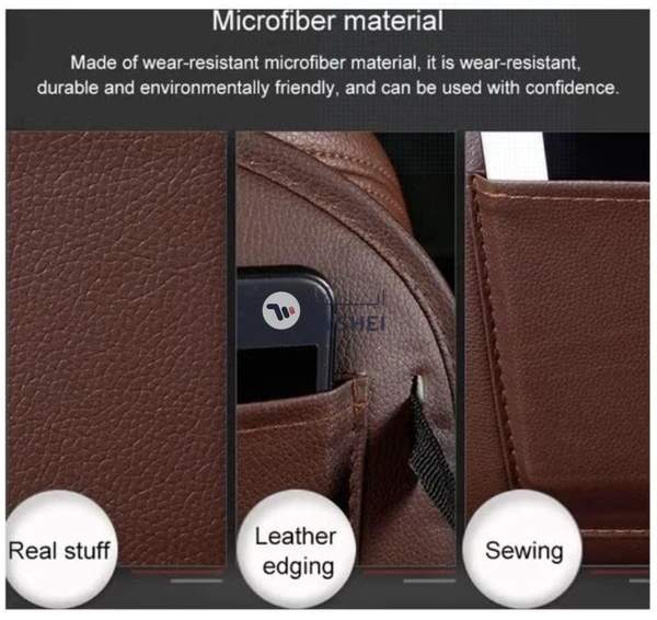 FED Multifunction Car Seat Pockets Folding Storage Bag