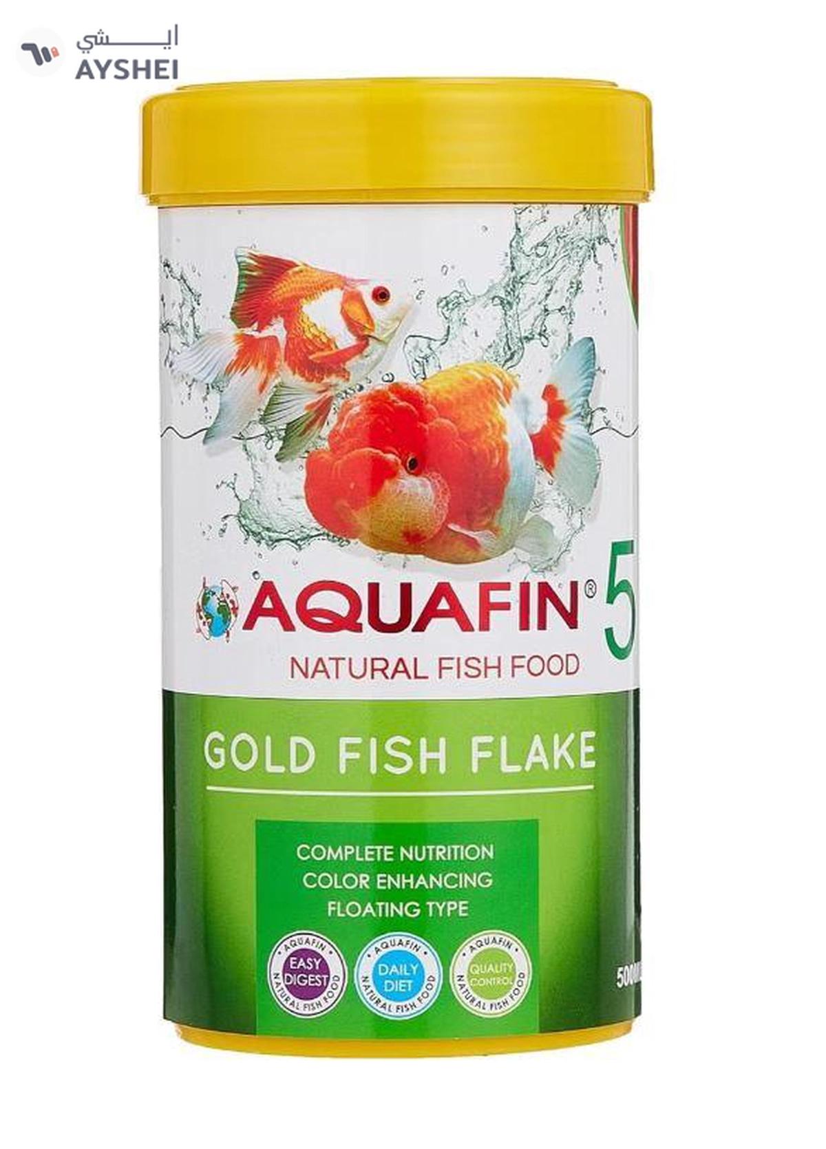 AQUAFIN Professional Goldfish Flake 500ml Natural Colour Enhancing Staple Food for Aquarium Fish-0-portrait