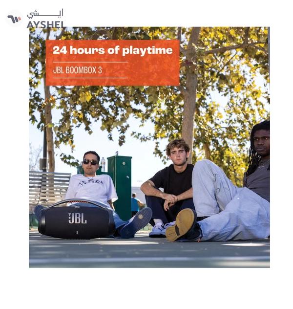 JBL Boombox 3 Portable Speaker With Massive Signature Pro Sound Black