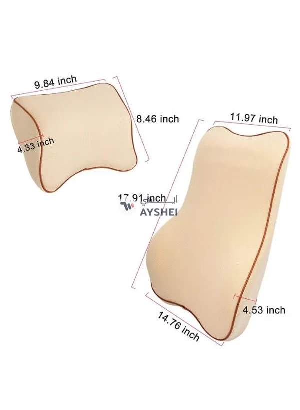 H&B Luxuries Memory Foam Car Back Seat Cushion