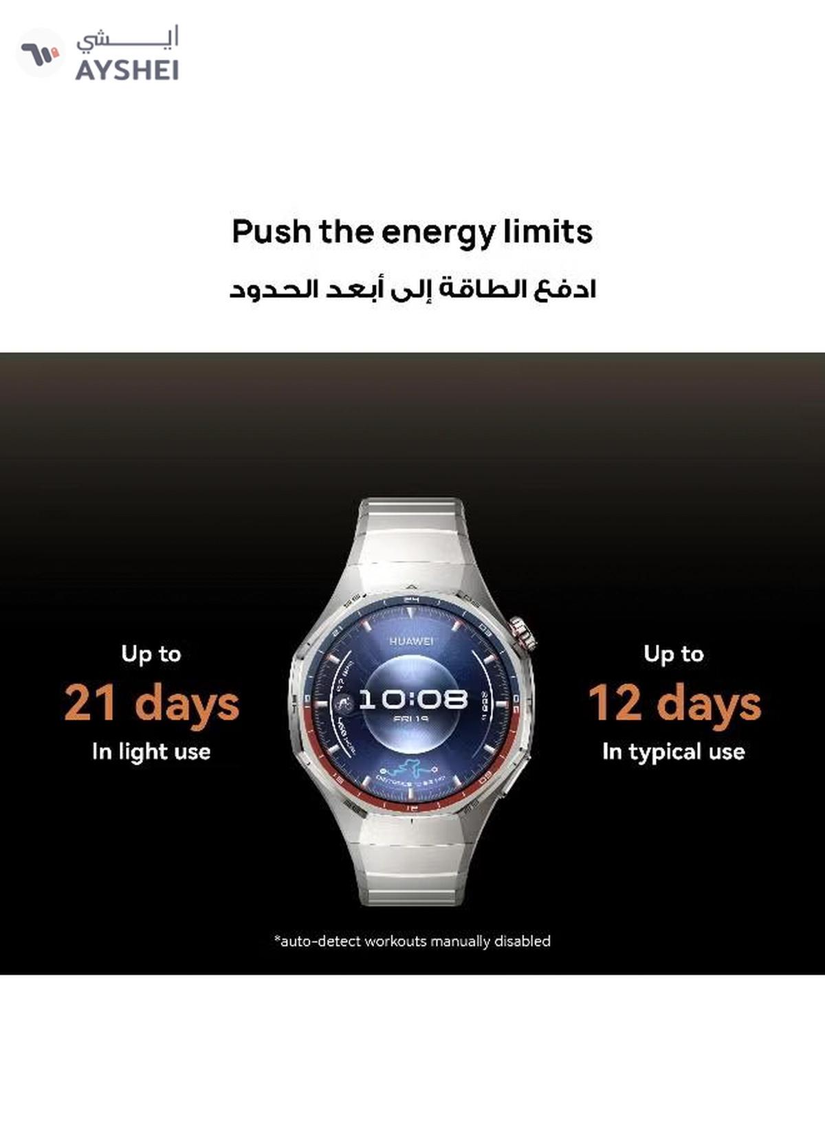 Huawei WATCH GT 6 Pro 46mm Smart Watch, 1.47'' Display, up to 21 days battery life, Compatible with iOS & Android, ECG Analysis, Health Monitor, Black with Free Extra APP Benefits Black-2-2