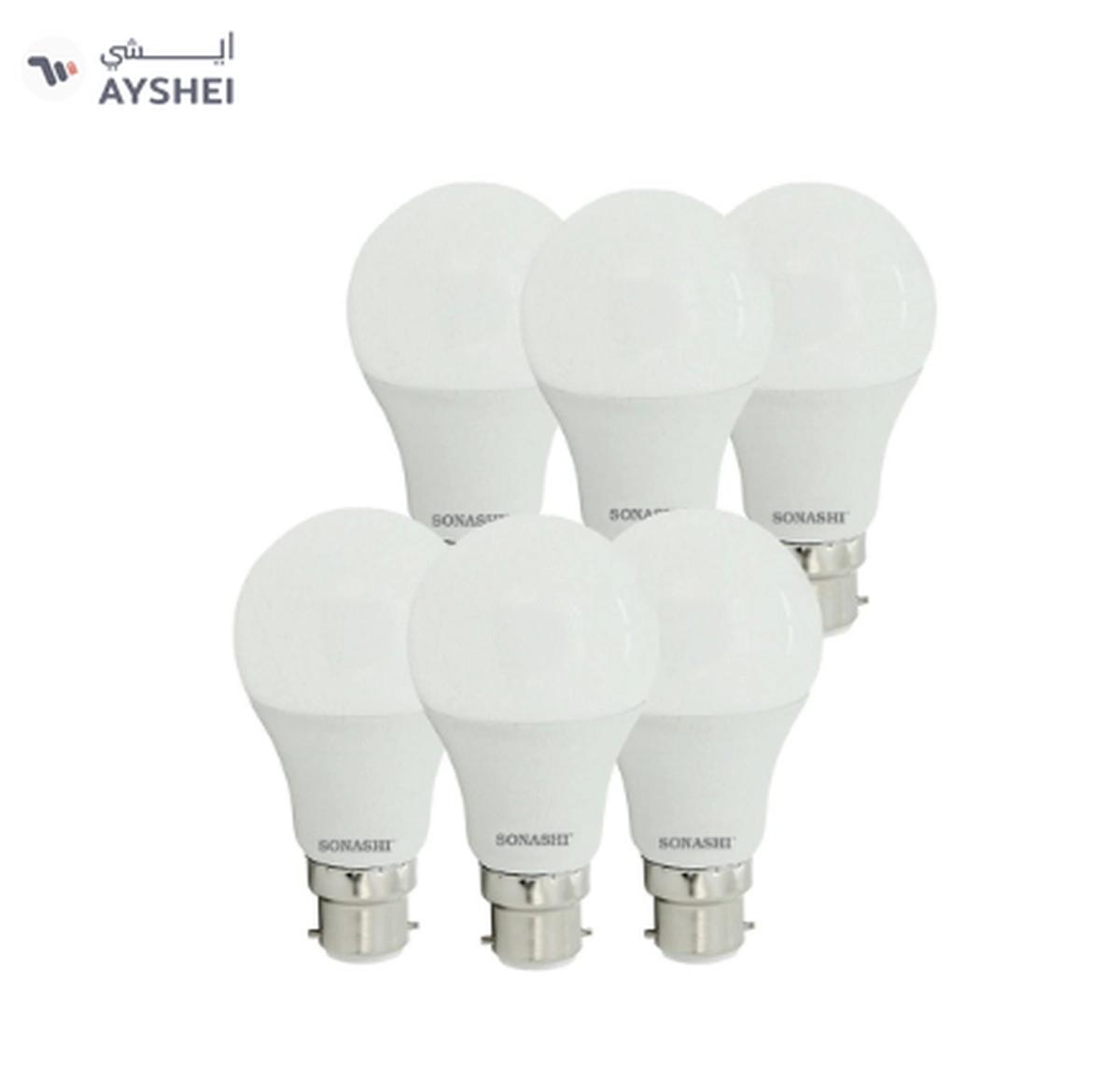 Sonashi Pack of 6 LED Bulb 11W (B22) Pin Type SLB-011-0-landscape