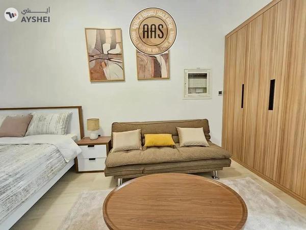 fully furnished spacious luxurious studio in the heart of jvc with free amenities