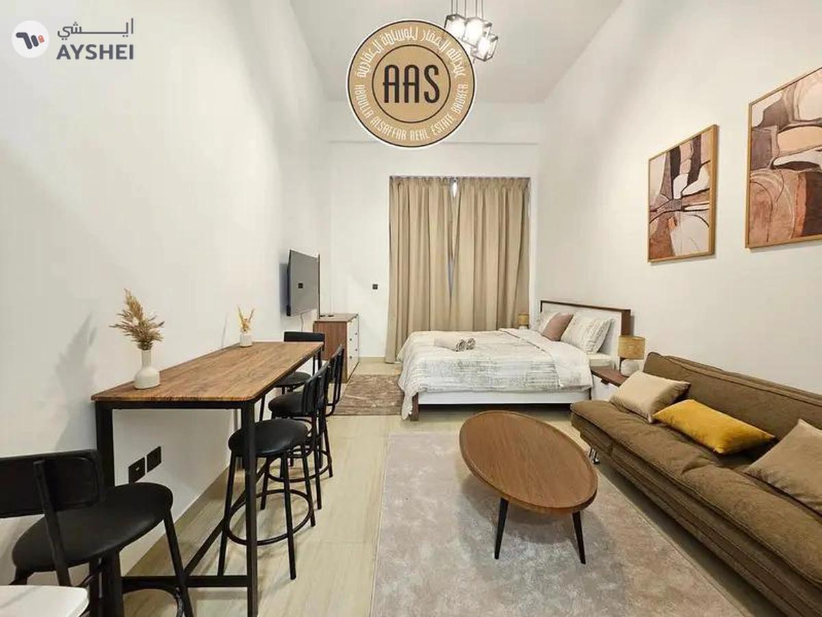 fully furnished spacious luxurious studio in the heart of jvc with free amenities-0-0